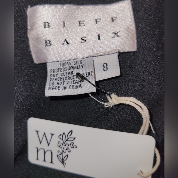 Vintage Bieff Basix 100% Silk Beaded Zebra Print Dress Size 8 - Picture 5 of 6